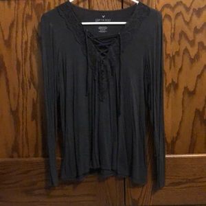 Grey long sleeve shirt